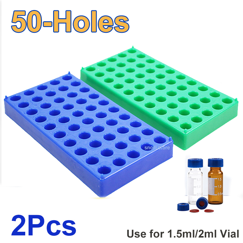 Centrifuge Tube Rack - Kunststoff-Fläschchenregal, 50 Griffe, geeignet für 12