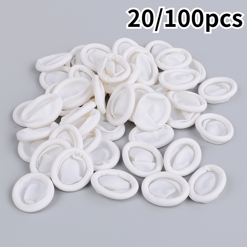 Disposable Gloves Nitrile - 20/100 stücke Einweg-Anti-Static-Gummi-Latex-Finger betten Augenbrauen verlängerung