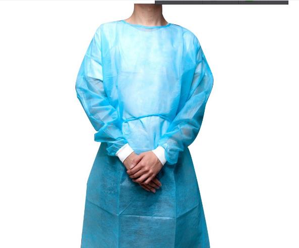 Medical Lab Gown - Gestrickte Ärmel, 10 Stück Einweg-Isolationskittel, leichte