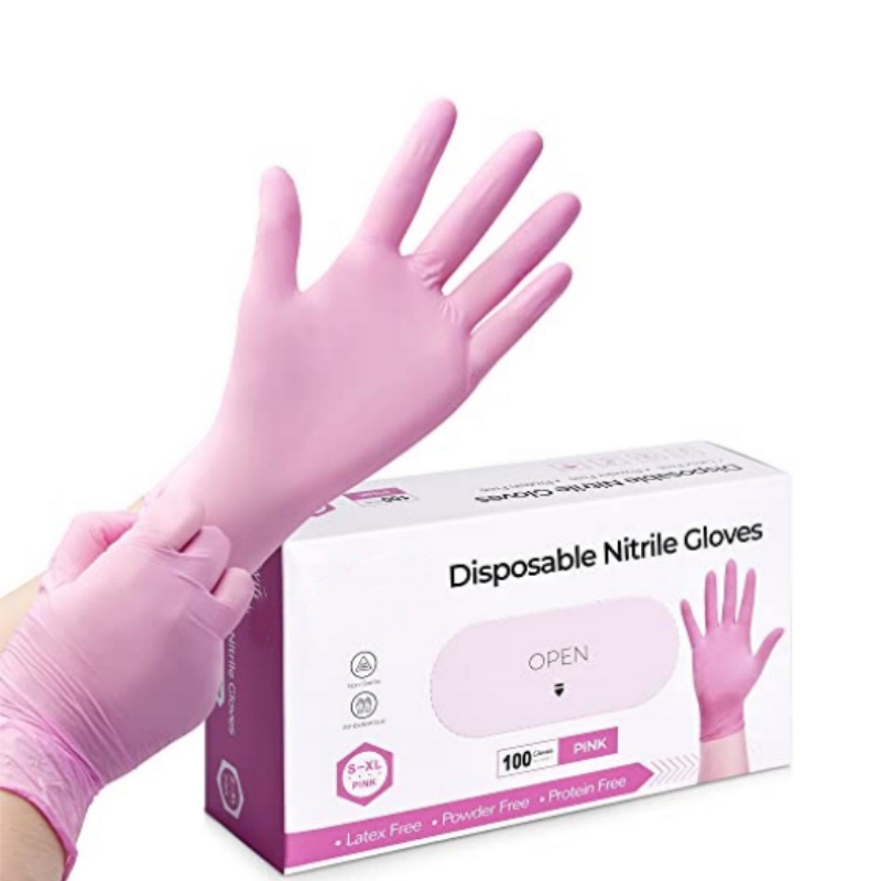 Rosa Nitril-Einweghandschuhe f – Disposable Gloves Nitrile Bewertung und Preis