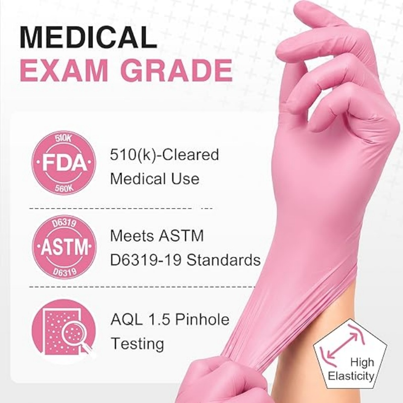 Rosa Nitril-Einweghandschuhe f – Disposable Gloves Nitrile Bewertung und Preis