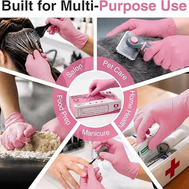 Rosa Nitril-Einweghandschuhe f – Disposable Gloves Nitrile Bewertung und Preis
