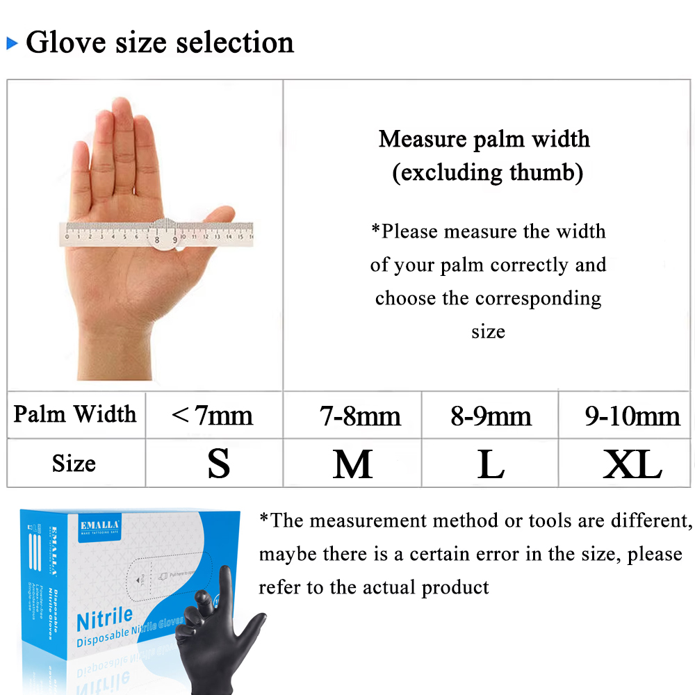 100/50/10PCS Einweg Nitril Tat – Disposable Gloves Nitrile Bewertung und Preis