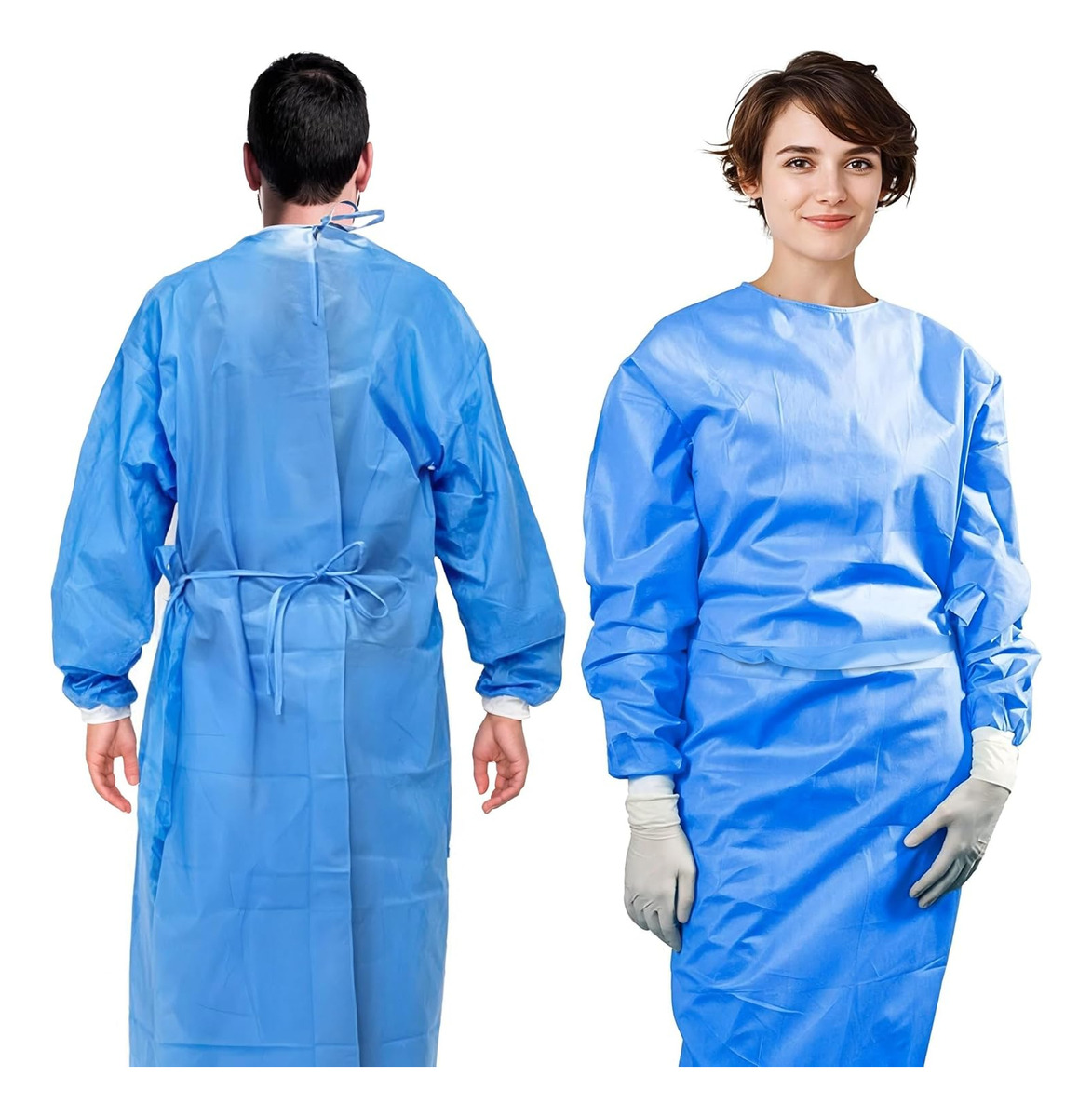 3 Stück 45gsm SMS Dreischichti – Medical Lab Gown Bewertung und Preis