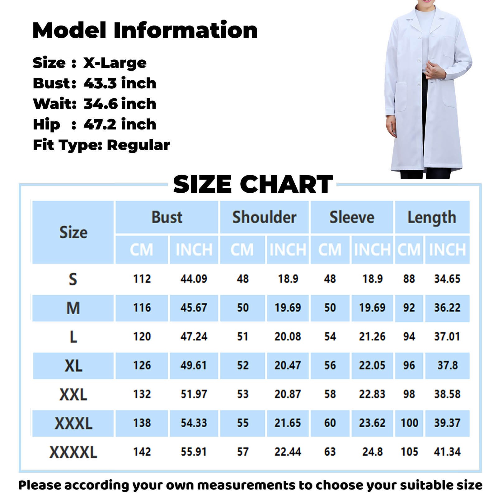 Weißer Laborkittel für Damen,  – Medical Lab Gown Bewertung und Preis