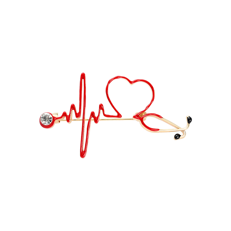 Rot Herz Stethoskop Brosche Do – Medical Lab Supplies Bewertung und Preis