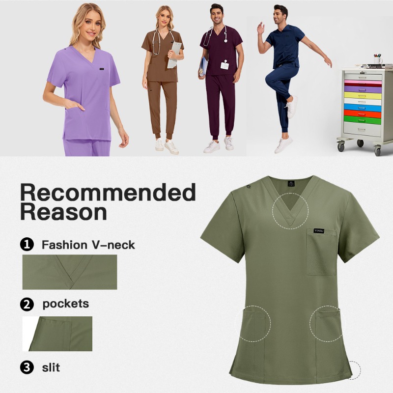 Unisex-Kurzarm-OP-Kittel-Set,  – Medical Lab Gown Bewertung und Preis