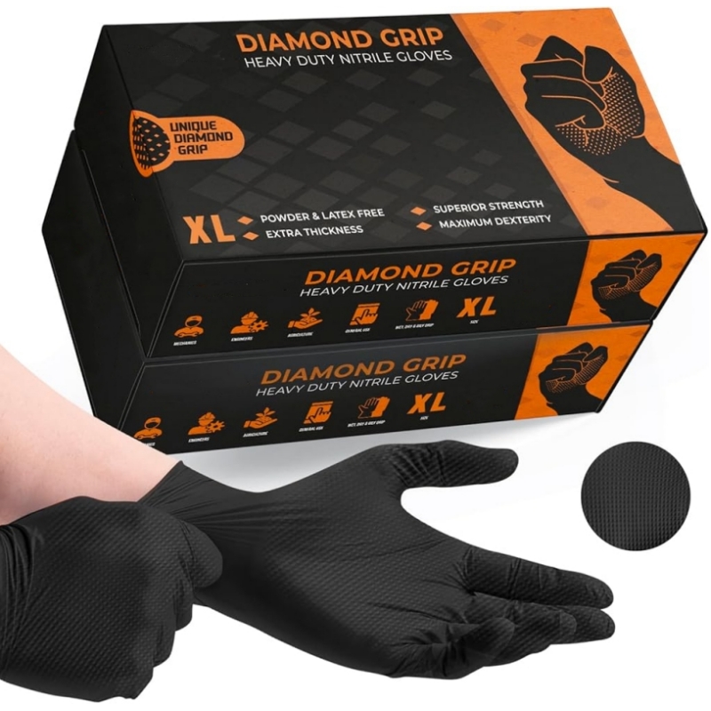 Schwarze, robuste Nitril-Einwe – Disposable Gloves Nitrile Bewertung und Preis