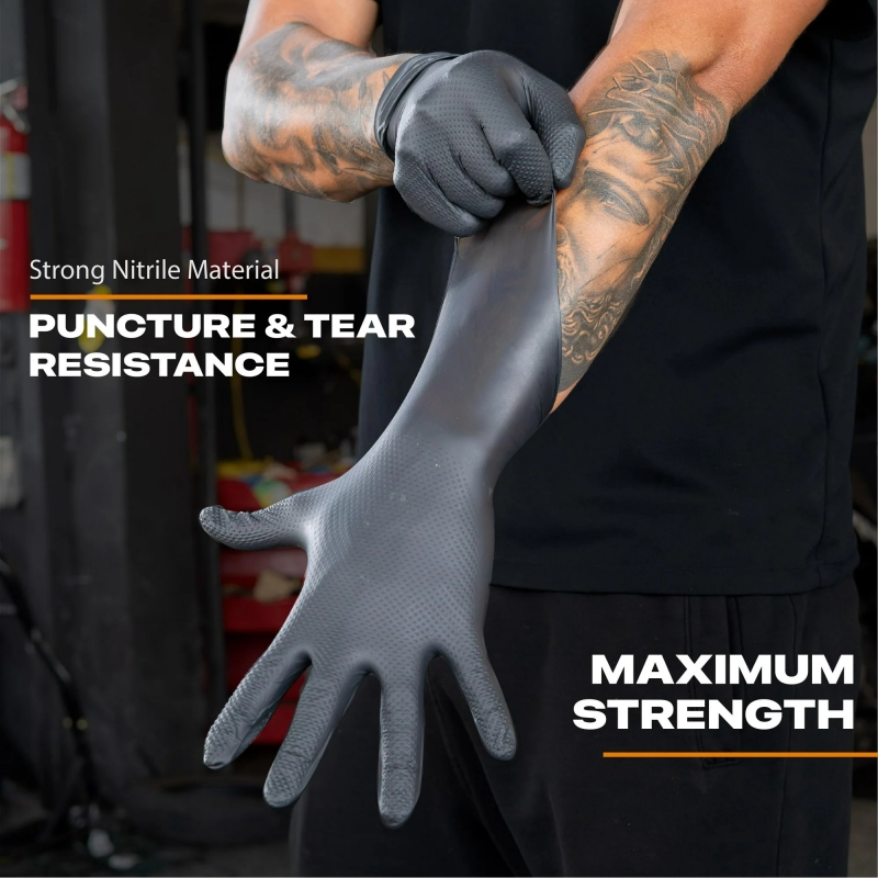 Schwarze, robuste Nitril-Einwe – Disposable Gloves Nitrile Bewertung und Preis