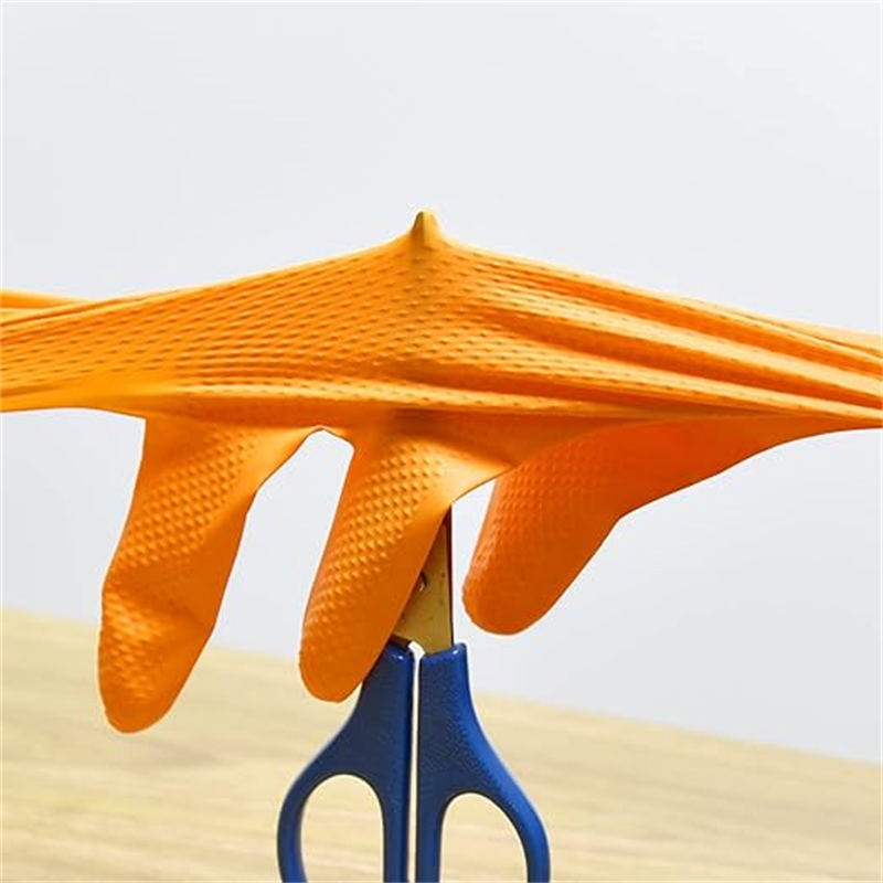 Hochbelastbare orangefarbene N – Disposable Gloves Nitrile Bewertung und Preis