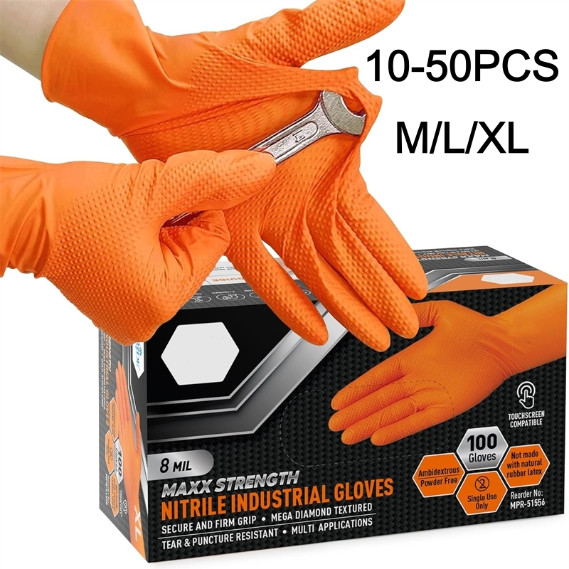 Robuste orangefarbene Nitril-H – Disposable Gloves Nitrile Bewertung und Preis
